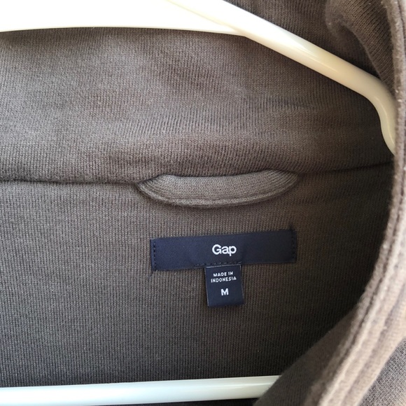 Gap Motorcycle Jacket Style Sweatshirt - Picture 4 of 5